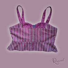 Load image into Gallery viewer, Vintage Purple Peplum Top Only